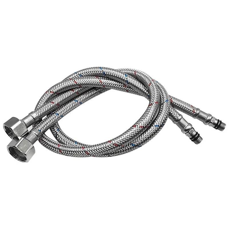 G1/2 Stainless Steel Braided Faucet Inlet Pipe, for Kitchen Sink & Bathroom Basin Mixer, 60/100cm