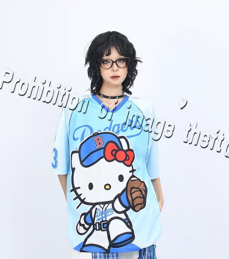 

Ретро американская уличная красивая милая крутая спортивная рубашка с короткими рукавами и 3D принтом для взрослых и детей, летняя футболка в новом стиле