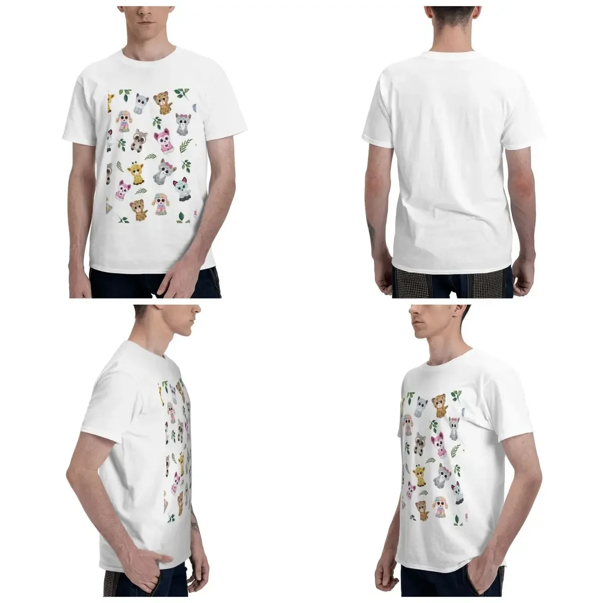 100% القطن قبعة بو تي شيرت الرجال الكلاسيكية المتضخم تي شيرت الرجال س الرقبة قمصان صيفية بلايز S-6XL #3