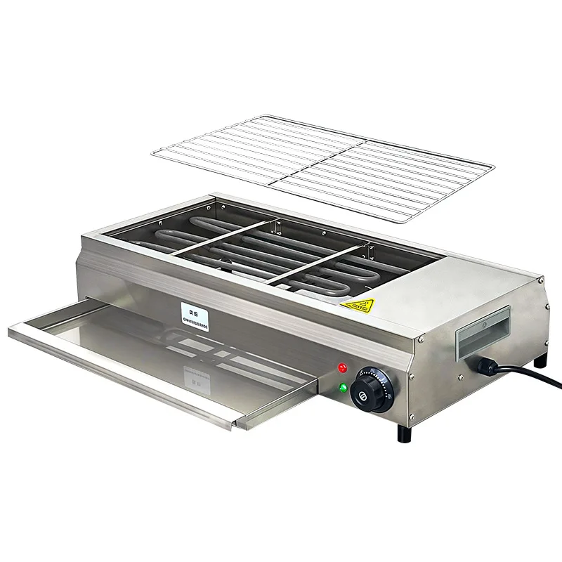 high-value-multi-functional-electric-grill-household-smokeless-indoor-skewer-stainless-steel-electric-grill-commercial