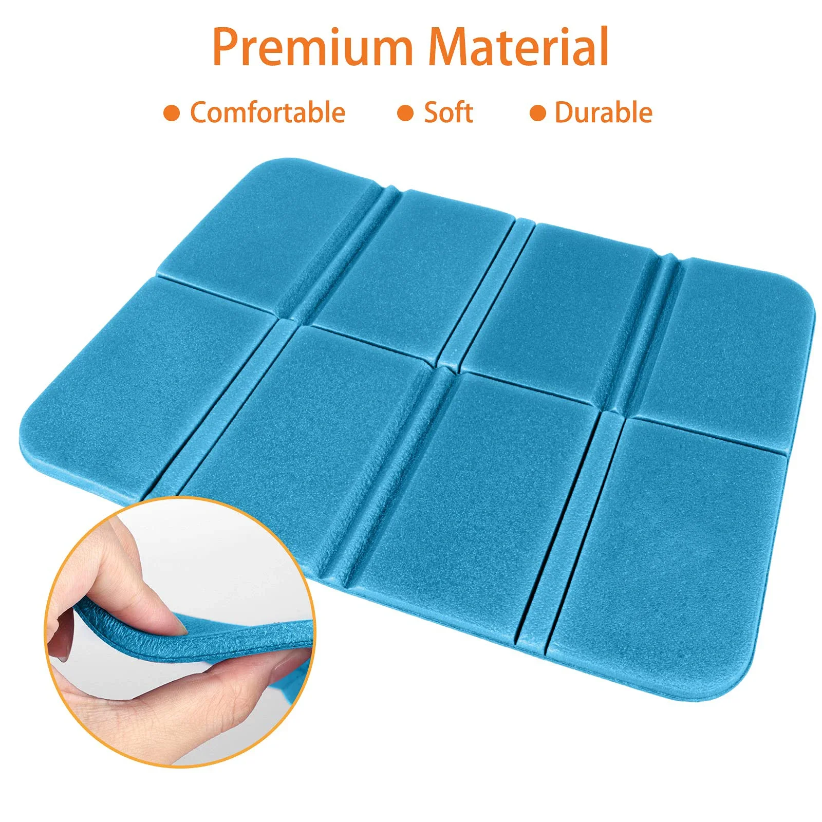 4PCS Foldable Waterproof Foam Seat Cushion,For Outdoor Camping Backpacking Climbing for Ultimate Comfort