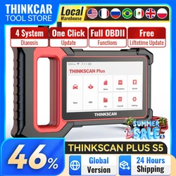 Thinkscan Plus S7/S6/S5/S4 OBD2 Scanner Lifetime Free Update Automotive Thinkcar Diagnostic Tools Cover 10,000+ Cars Code Reader