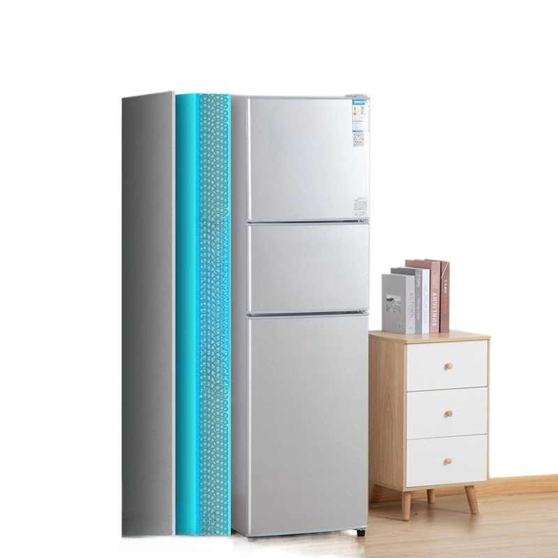 

household refrigerator small energy saving and powersaving double three refrigerator