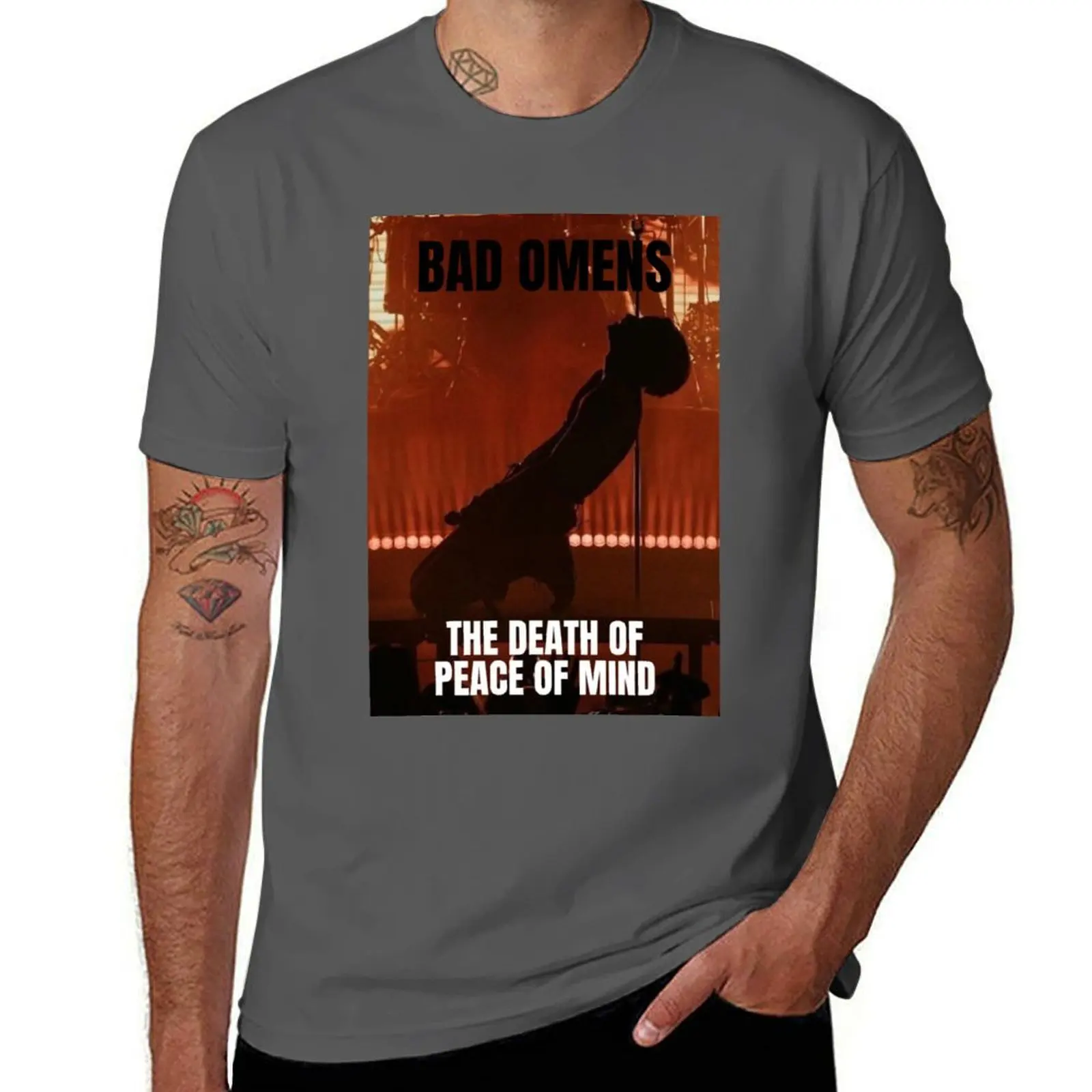 Mind of Bad of The Omens Death Peace T-Shirt Big Size Simple T-Shirt