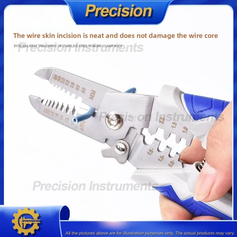 2026 Heavy Duty Wire Stripper Crimper and Cable Cutter for Electricians Multi Function Insulated Plier Tool Kit