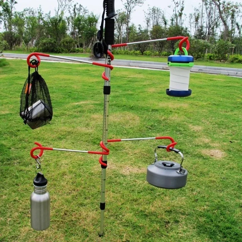 Outdoor Car Camping Multi-functional Hook Metal Tent Lamp Double-headed Pig Tail S-shaped Hanger Two-way Universal Hanging
