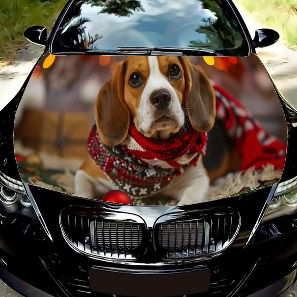 Spooky Beagle Halloween Car Wrap Transform your car into a haunted house on wheels with this eerie Halloween-themed Beagle car