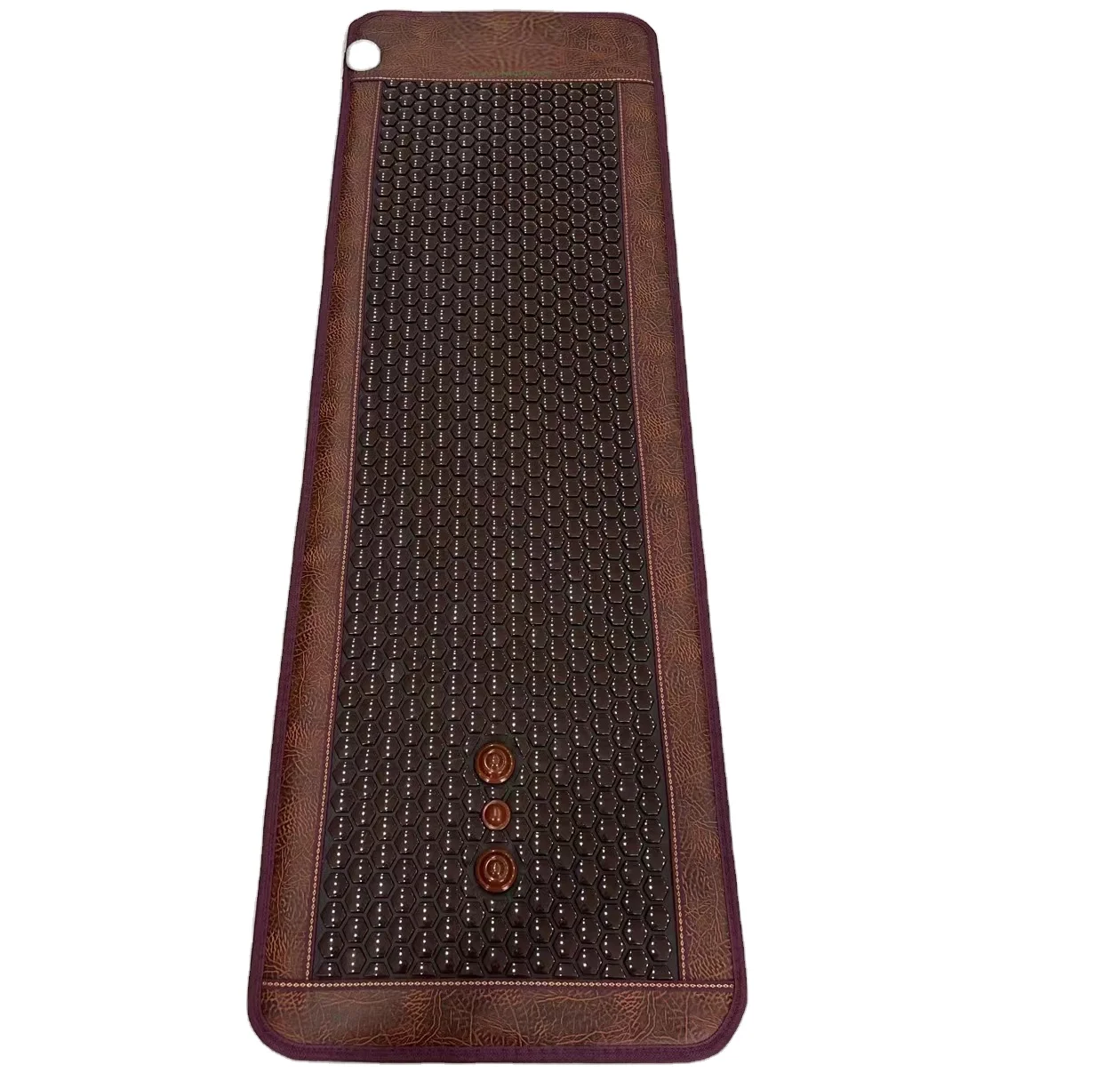 Factory Far Infrared Brown And Grey High Quality  Heating Mat Hot Tourmaline Stone Healing Therapy Product OEM