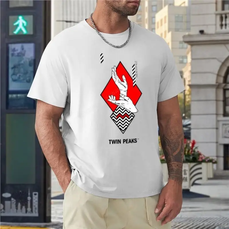 men cotton tshirt meanwhile. twin peaks. T-Shirt oversized t shirt summer top t shirts for men graphic summer male top teeshirt