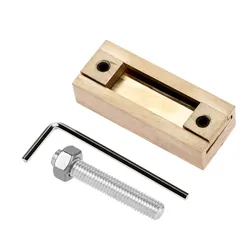 2pcs/kit 5cm T-Slot Fixture Holder+ Allen Wrench Custom Brass Steel Tool fits 4-5 Letters Mold Leather Craft Seal Heater Emboss