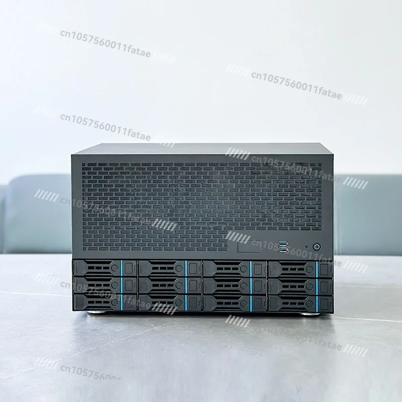 

【 Order 20 Days 】12 Bay NAS Chassis, ATX Motherboard, ATX Power Supply, 8 Full Height Slots, Enterprise Home Qunhui AIO Server