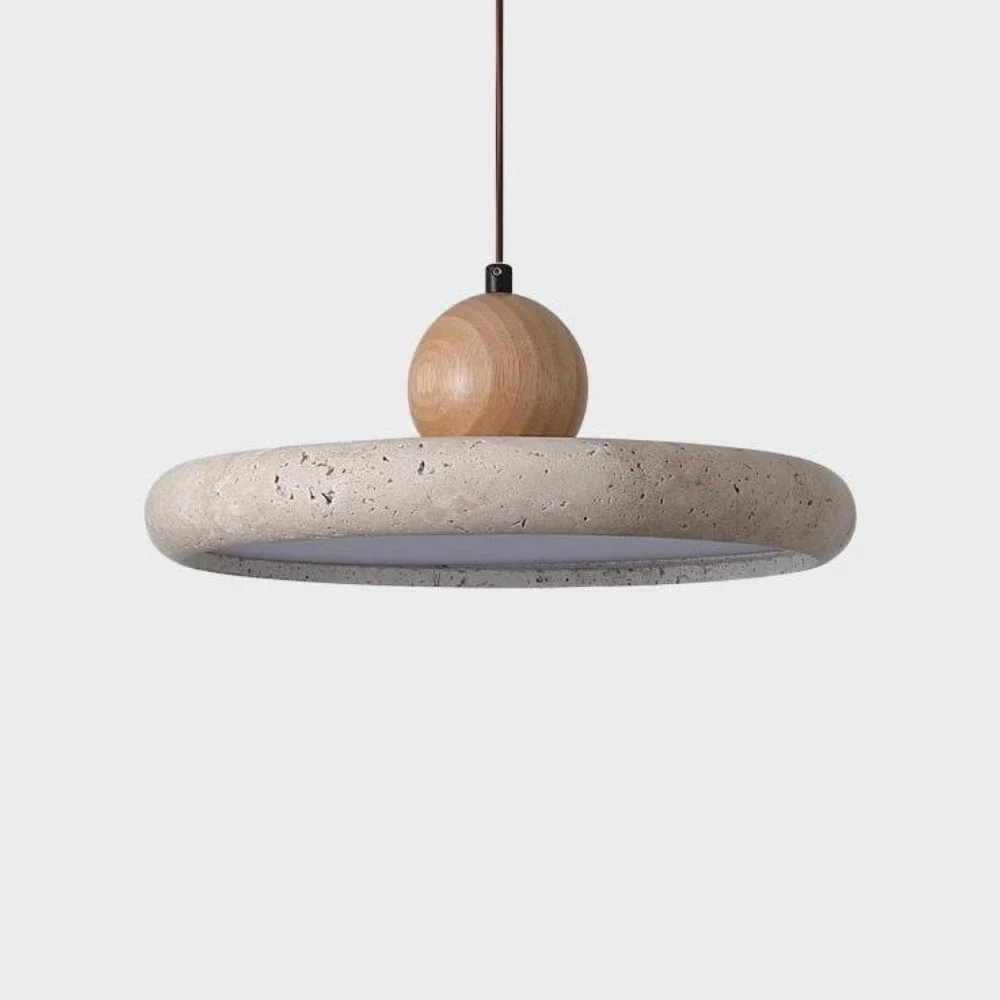 

Modern Natural Stone LED Pendant Light Nordic Retro Travertine Chandelier for Dining Room Beside Home Decor Light Fixtures