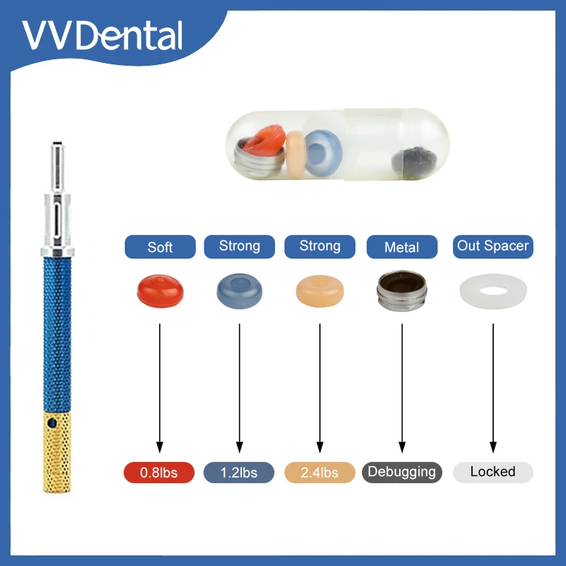 

Dental Retention Implant Caps Removable Insertion Extraction Universal Locator Core Tool Abutment Overdenture Attachment Kit