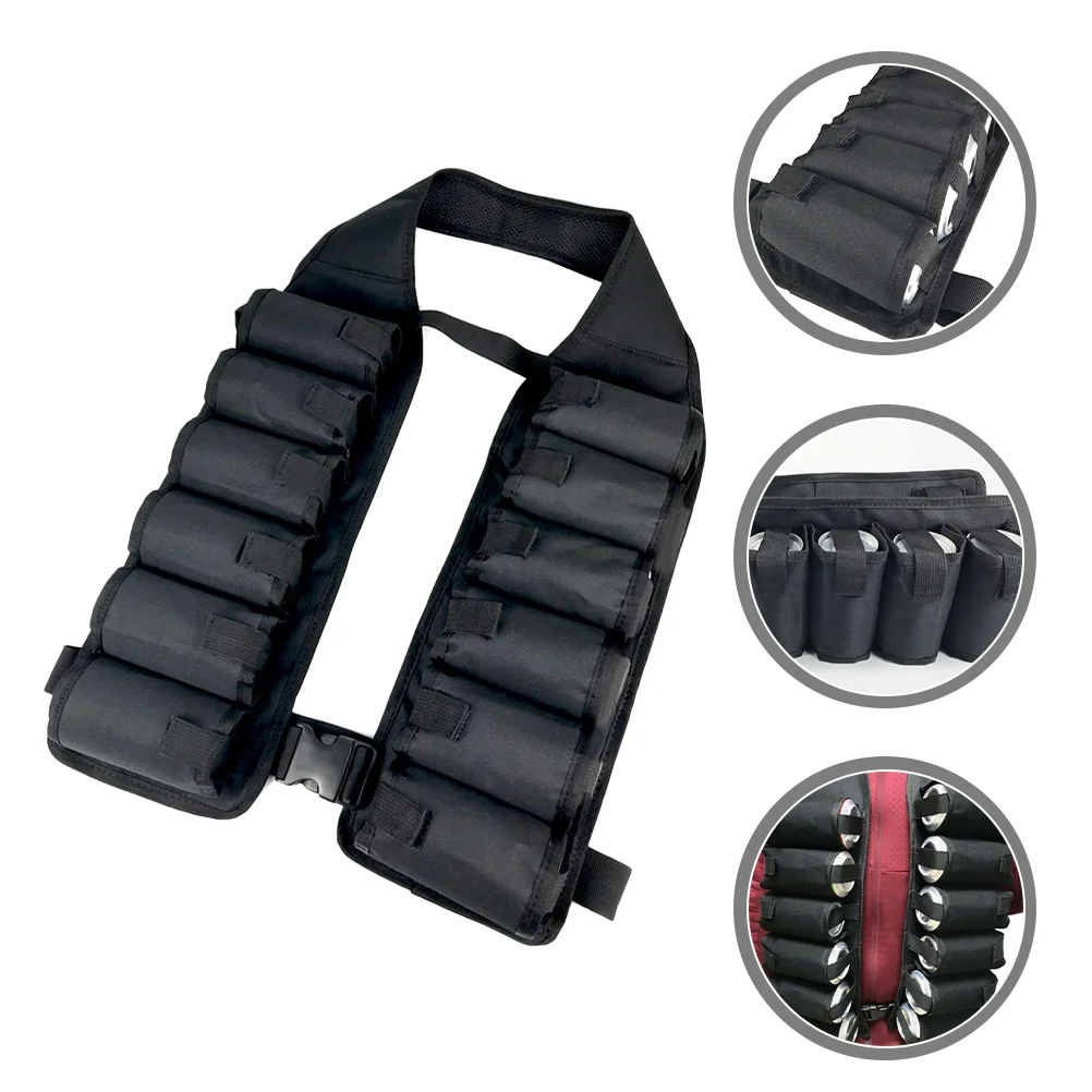 Beer Vest Belt Portable Costume Outdoor Travel Canvas Storage Bag Waist for Climbing Holder