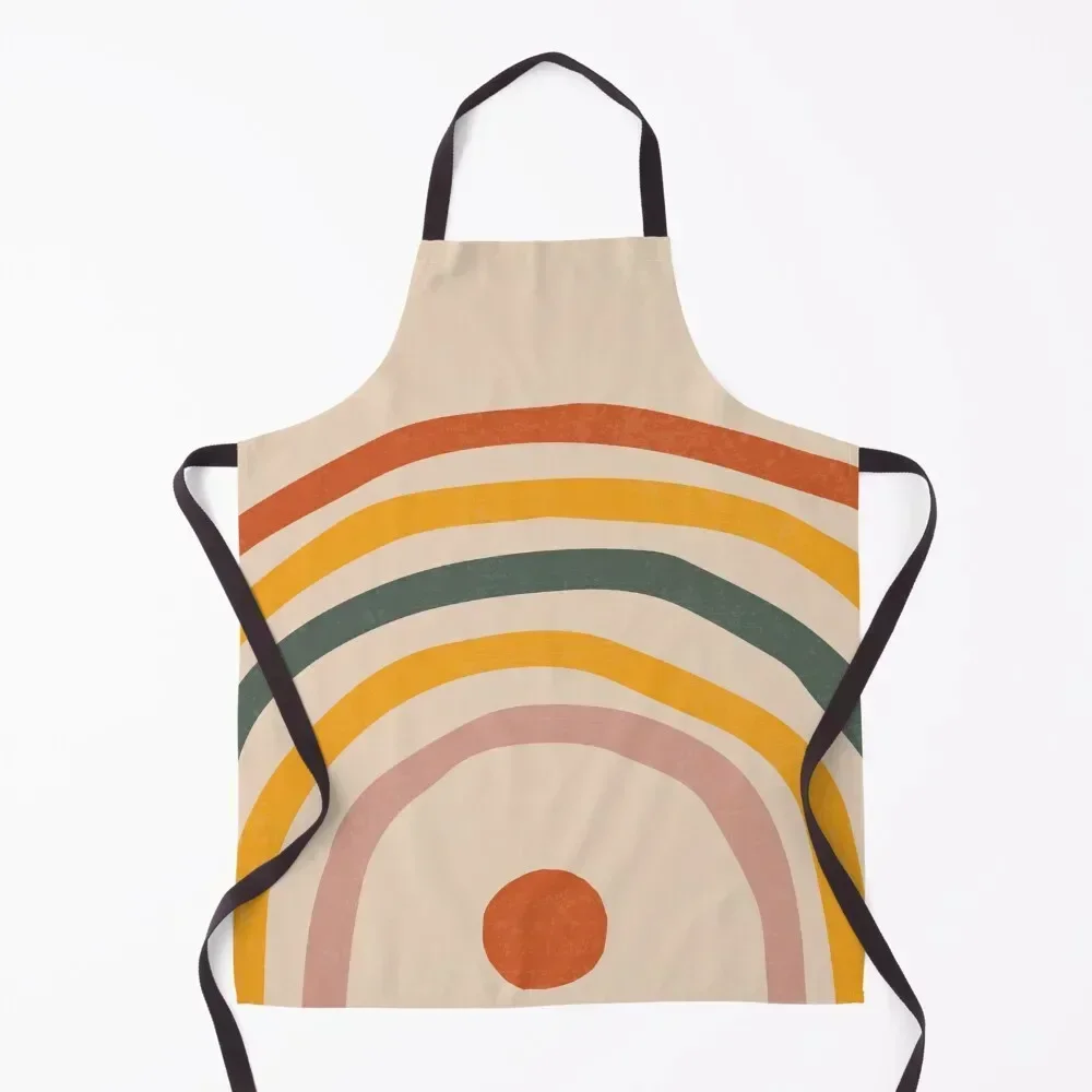 

Boho Style Rainbow Apron New year's man chef uniform chef costume Customizable Apron