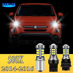 2pcs Dual Mode LED Turn Signal+Daytime Running Light DRL Accessories For Fiat 500X 2014 2015 2016