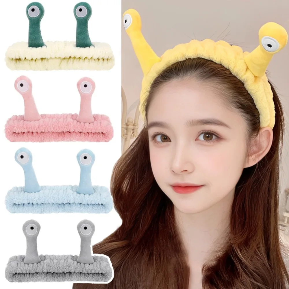 

Cute Animal Ears Headband with Fluffy Ball Soft Coral Fleece Elastic Hair Band for Women Face Wash Makeup Cosmetic Accessory