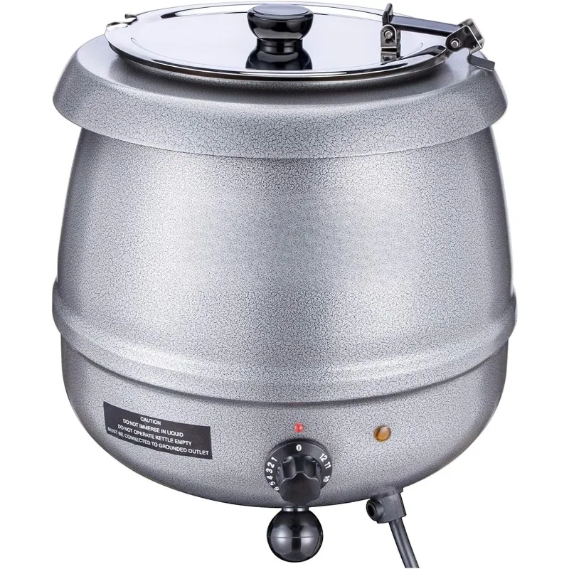 

SB-6000-2G Commercial Grade Soup Kettle with Hinged Lid and Detachable Stainless Steel Insert Pot for Restaurant and Big Fa