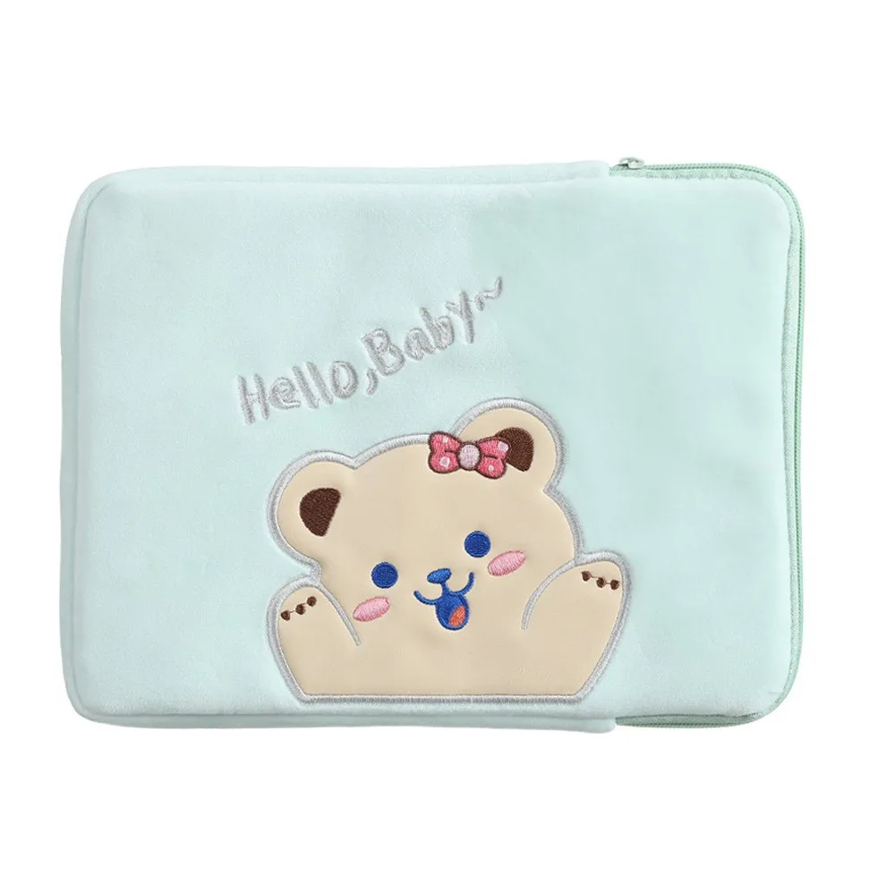 

Furry Ipad Sleeve Colorful 11 Inch Tablet Cover Plush Tablet Sleeve Lightweight Cartoon Tablet Bag For Casual Outings Teenage