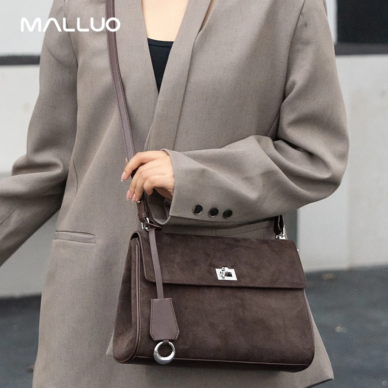 

Female Retro Soft Cowhide Durable Handbags Women's Frosted Cow Real Leather Shoulder Bag Ladies Fashion Trend Luxury Bags Girls