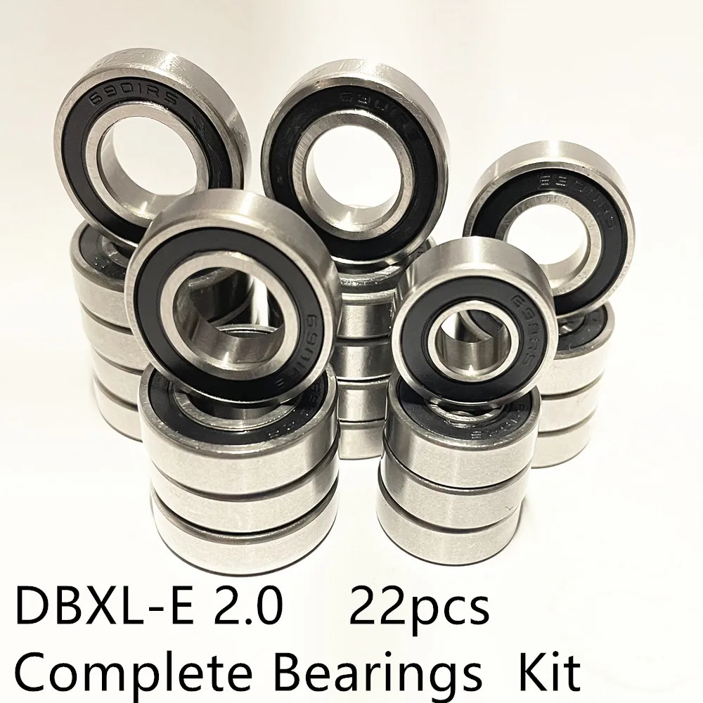 Full Rubber Sealed Bearings Kit RC Upgrade Parts For Losi 1/5 DBXL-E 2.0 Desert Buggy (22 pcs)