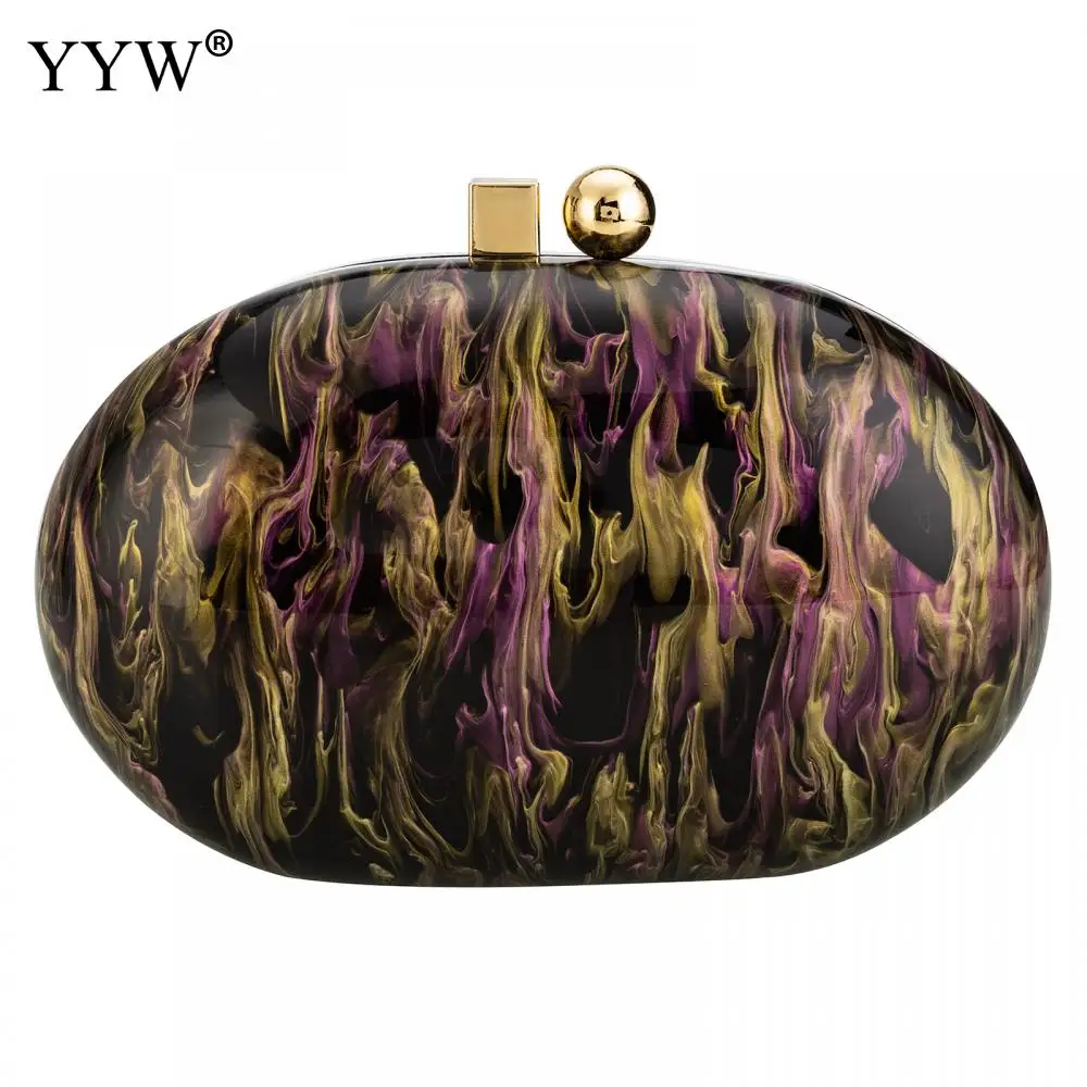 Women Acrylic Purple Clutch Bags Evening Wedding Party Luxury Designer Handbag Crossbody Shoulder Bag And Small Messenger Purse