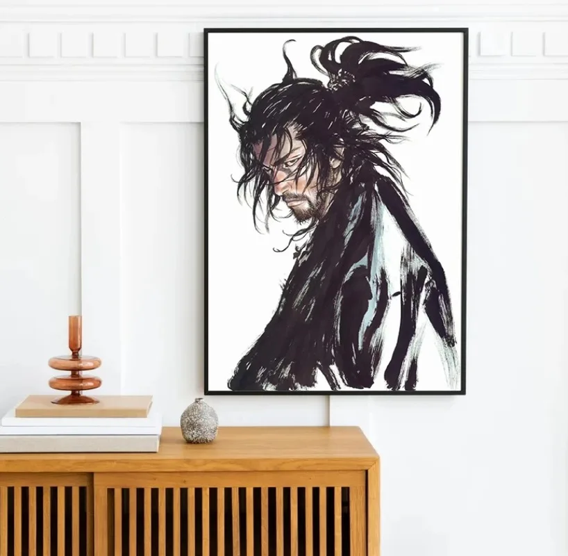 Vagabond Anime Posters Manga Samurai Miyamoto Musashi Inoue Takehiko Prints Canvas Painting Wall Art Pictures Room Home Decor