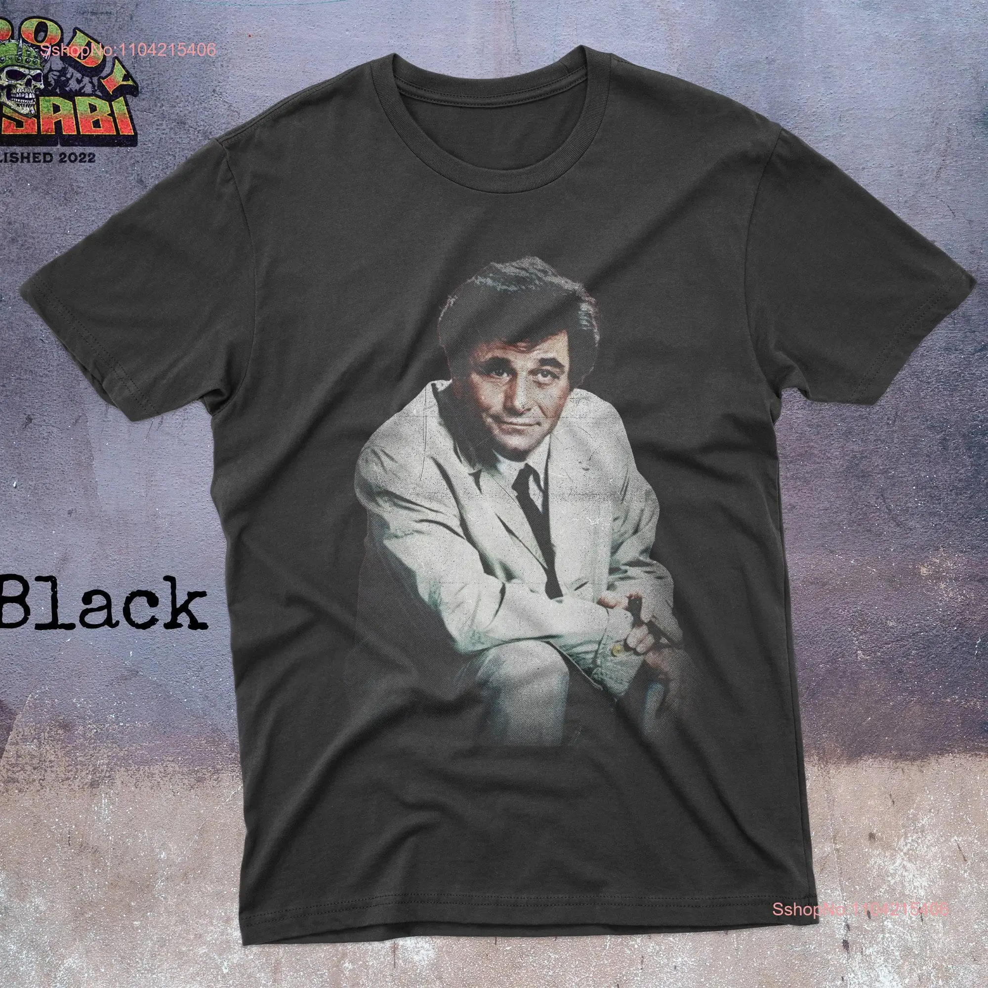 Columbo 80's Detective Retro Tv Show T Shirt long or short sleeves