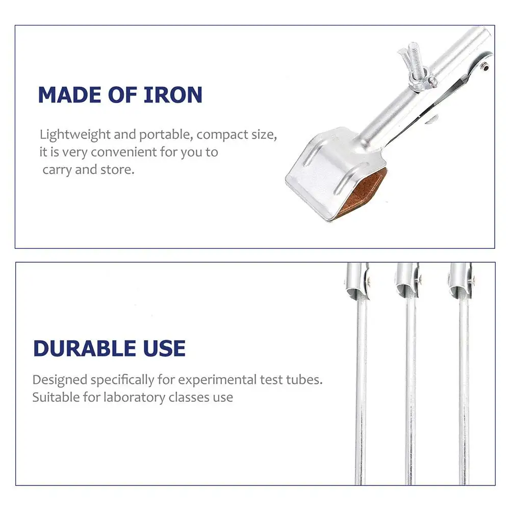 2 Pcs Adjustable Flask Test Tube Clamp Laboratory Equipment Extruder Work Rack Toothpaste Squeezer