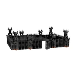 3690PCS MOC-189194 Movie Rings Black Gate Building Blocks Famous Film DIY Creative Toys Educational Children Gift