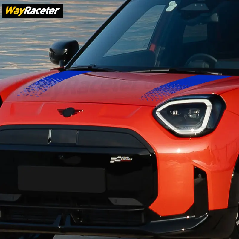 Edition John Cooper Works Trim Graphics Vinyl Decal Hood Bonnet Stripes Sticker For MINI Aceman JCW J05 2024 2025 Accessories