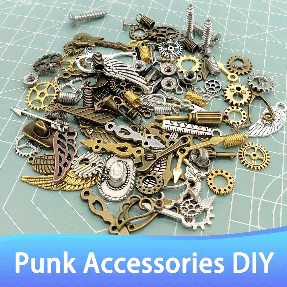

Watch Accessories DIY Punk Steam Wind Screw Gear Pointer, Keychain Necklace Pendant Punk Material Construction