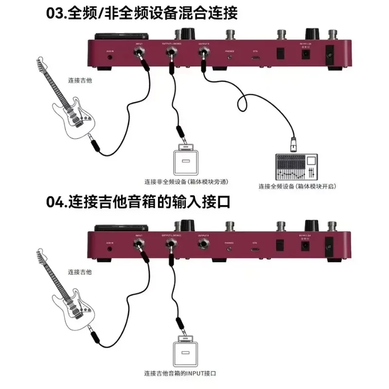 

2025 Electric Guitar Simulation of Accompaniment Sound Box of Electric Guitar Comprehensive Effector Phrase Cycle Drum Machine