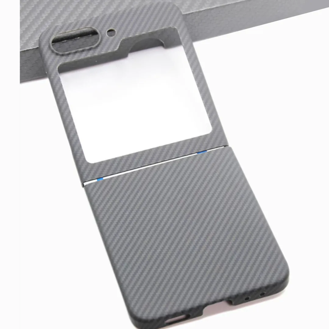 Imagem -06 - Asdipsa-case Genuíno Fibra de Carbono Aramida para Samsung Galaxy z Flip Flip5 Fosco Ultra Fino Tampa de Alta Resistência 600d