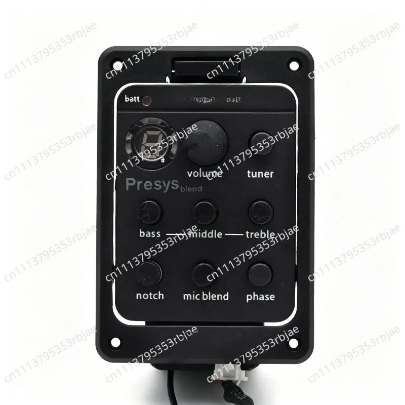 Fishman 301 Presys Blend Preamp for Acoustic Guitar with Equalizer Tuner Pickup ABS