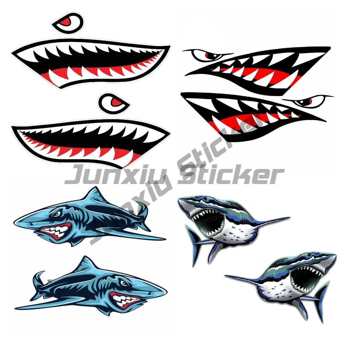 

SHARK Animal Fish Angry Shark Sticker Decal for Boat, Car , Motorhome, Fishing Sticker