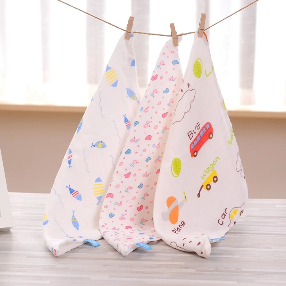 

1pcs Baby Drool Towels 4-Layer Gauze Washcloths Soft Reusable Face Cloths For Sensitive Skin Nursing Feeding Square Towel