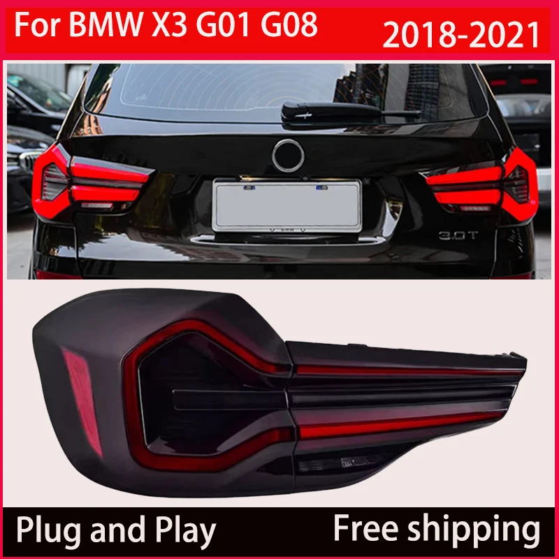 

Для BMW X3 G01 G08 светодиодные задние фонари в сборе 2018-2021 дневные ходовые огни DRL динамические указатели поворота стоп-сигналы