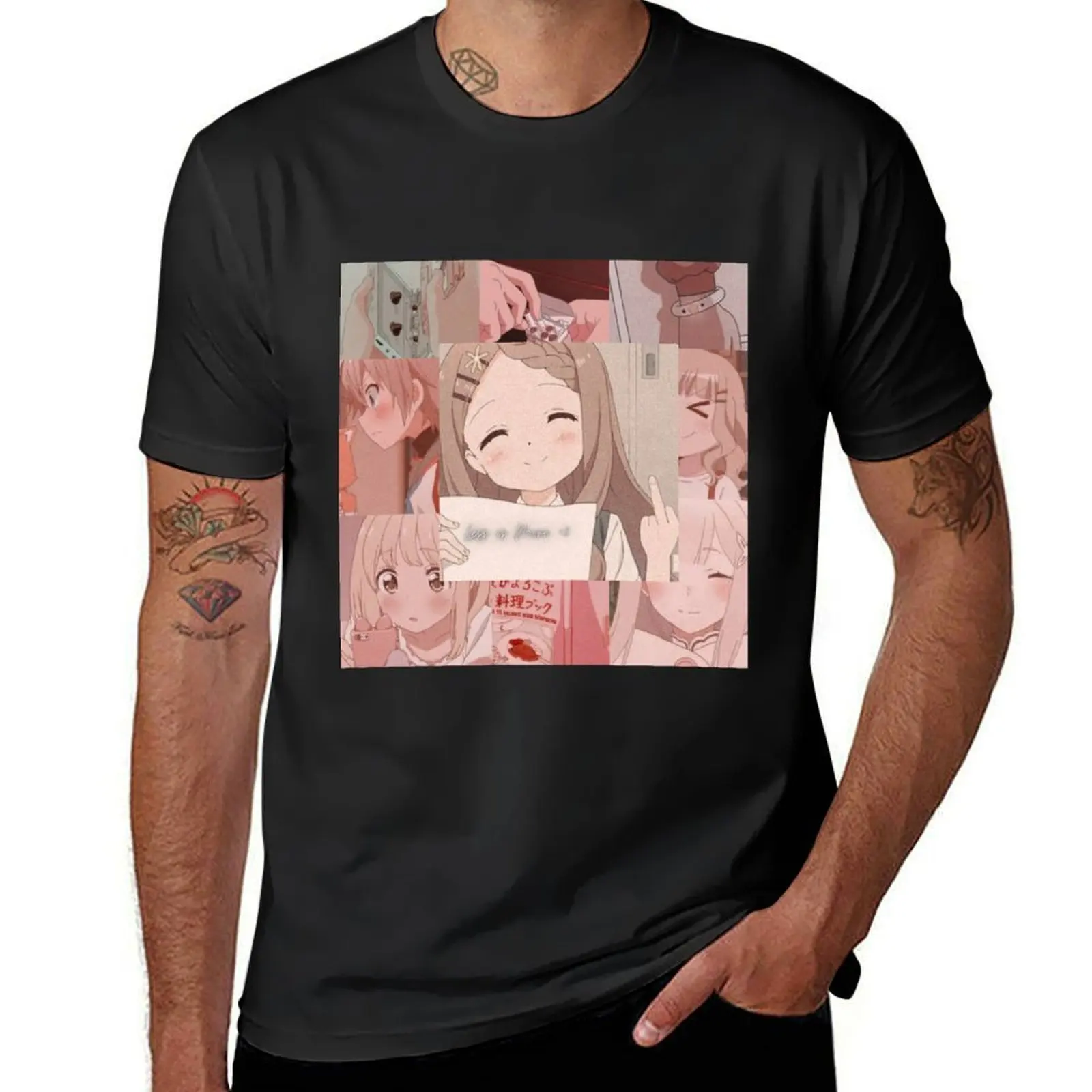 Anime Baddie T-shirt for a boy heavyweights Aesthetic clothing animal prinfor boys designer t shirt men