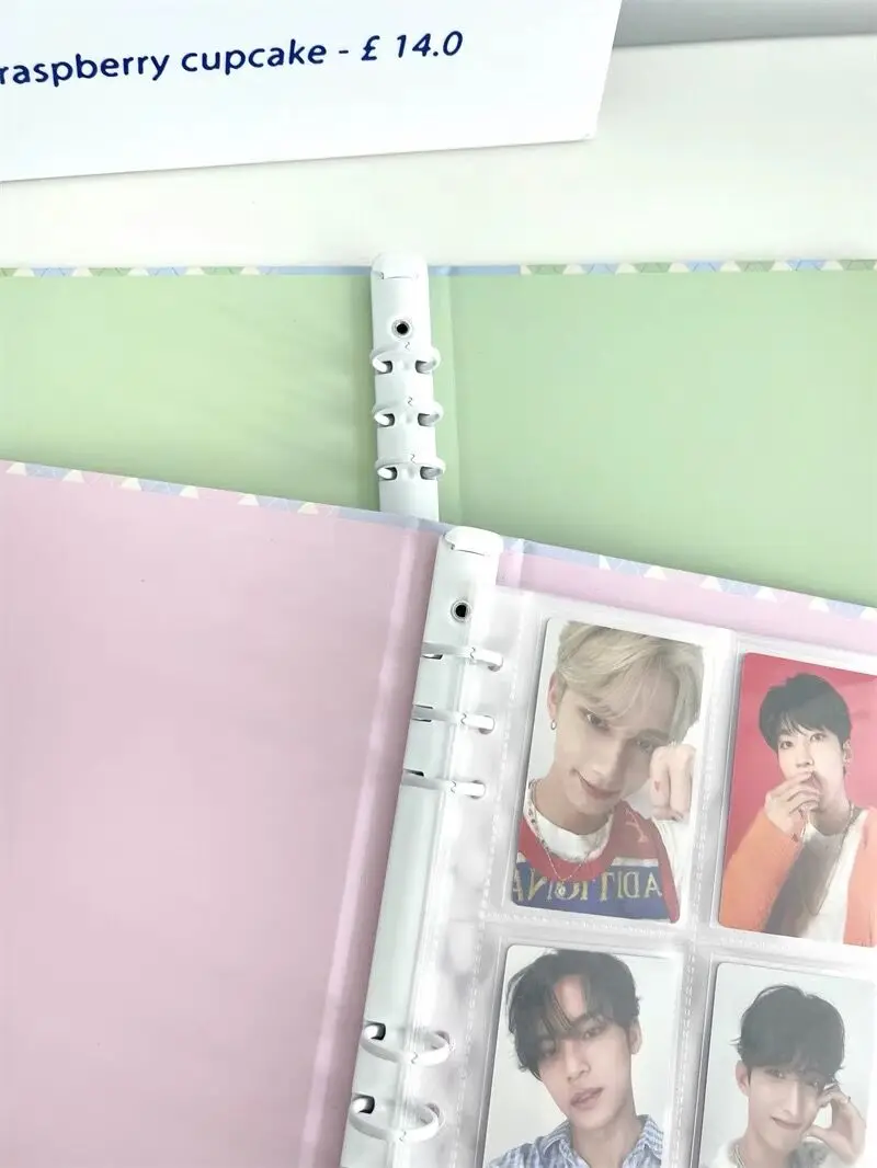 MINKYS Kawai serie lodów romb A5 Kpop segregator do kartów fotograficznych do zbierania książek Idol fotokartka uchwyt na fotokarty Album papeteria