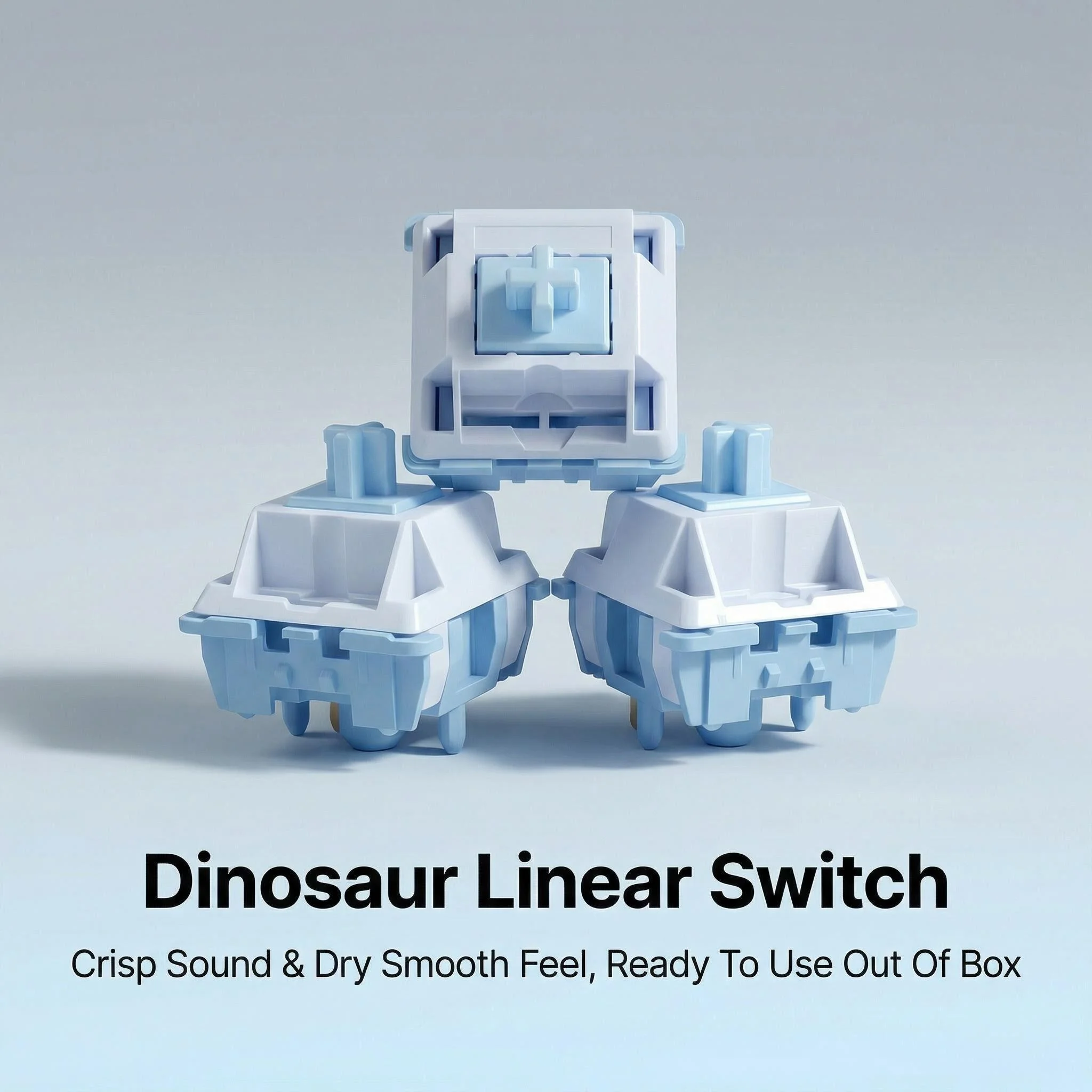 

Линейный переключатель BaoBao Dragon с 5 контактами, крутящий момент 37/45 г, заводская смазка, совместим с механическими клавиатурами MX