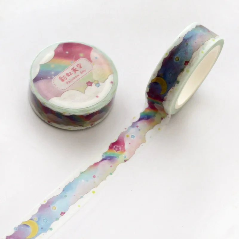 1 Roll Of Cartoon Pink Checkered Tape Student Stationery Supplies Gifts Photo Albums Magazines Decorative Materials