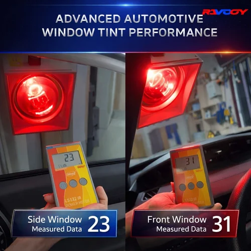 Imagen 2 del producto 50cmX500cm IR100 % Nano película cerámica súper calidad alta resistencia al calor vidrio de coche tinte Solar películas protectoras para ventanas