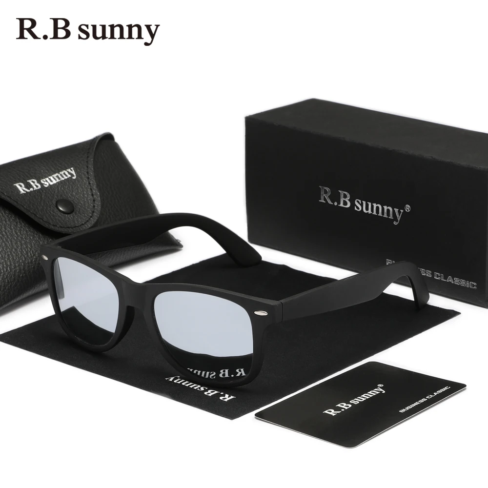 Rbsunny-نظارات شمسية tr90 للرجال والنساء ، نظارات مستقطبة مع حماية uv400 ، إطار دائري ، عدسة مرآة عالية الدقة ، للقيادة