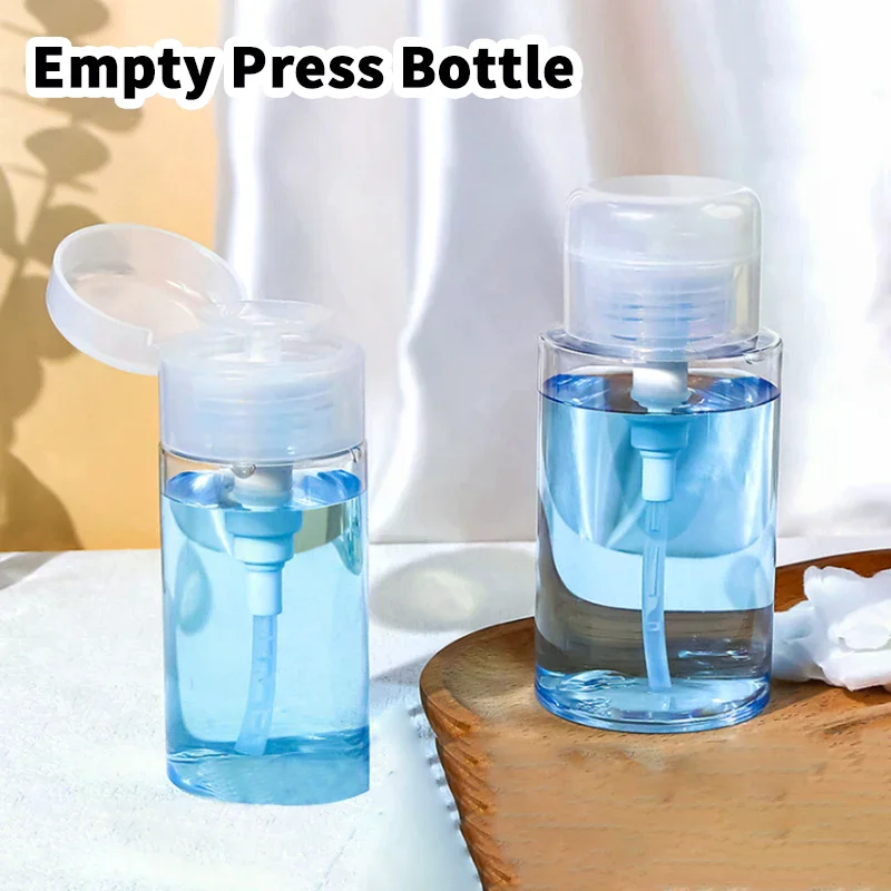 1 قطعة 100/150/200/300 مللي إعادة الملء فارغة الصحافة زجاجة مضخة موزع السائل الحاويات مزيل الأنظف البولندية ماكياج مانيكير أداة #1