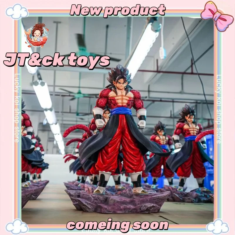 En STOCK 35cm JT & CK juguetes Dragon Ball figura de Anime Vegetto estatuilla Ssj4 figura Super Saiyan 4 Vegetto figura PVC modelo regalo