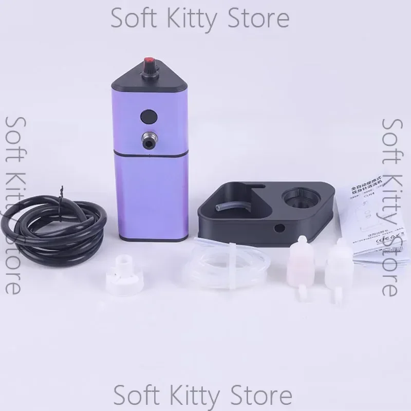 Fully automatic sensor cleaning machine - rechargeable and portable tattoo needle cleaner will not damage the needle tip