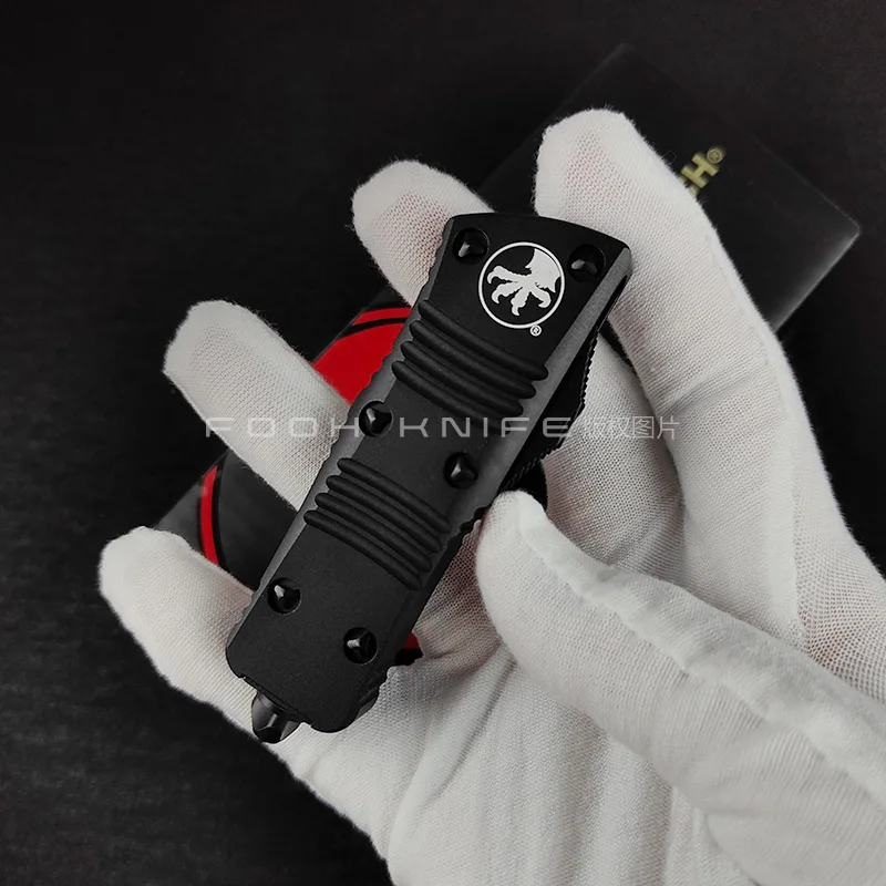 FOOH KNIFE STUDIO MINI TROODON M Micro Tactical Tech Troodon-M Hign End D2 Steel CNC 6061 Aluminium Handle EDC Tools Comb