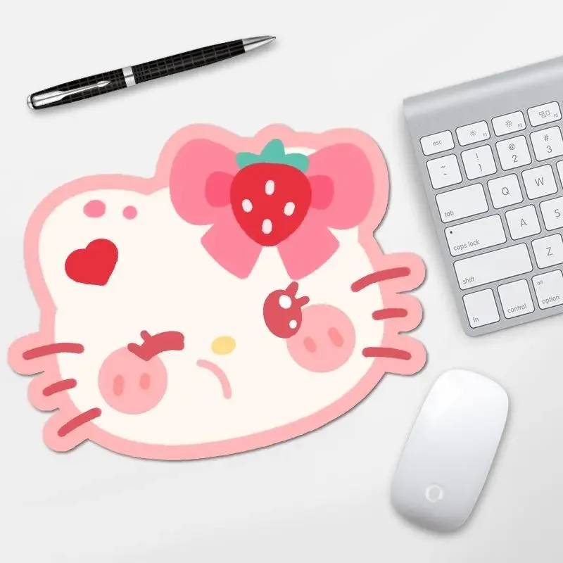 Mouse Pad Kawaii Hello Kitty Black Pink White IT Elite Office Game Computer Mouse Pad Multi-purpose Gift for Girls and BoysCute