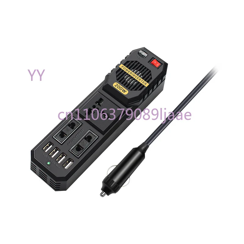

200W Mini Portable Car Power Inverter DC 12V to AC 220V Outdoor Auto Parts Power Converter
